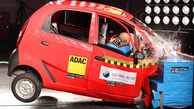 The Tata Nano failed passenger safety tests.