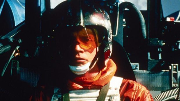 Flight fantastic ... Luke Skywalker (Mark Hamill) fights the good fight.