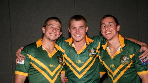 Australian Schoolboys proteges Liam Foran, Kieran Foran and Mitchell Pearce.