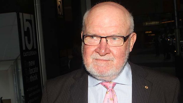 Corrupt: John Maitland leaves ICAC after a day of questioning in May.