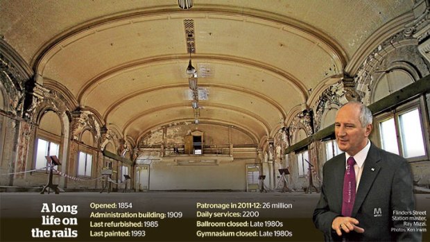 The historic ballroom on the third floor of Flinders Street Station.