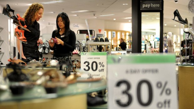 Umbers' declared policy that Myer would not feed sales-addicted customers with relentless discounting has morphed recently, with the opening of a discounted stock floor in many of the stores.