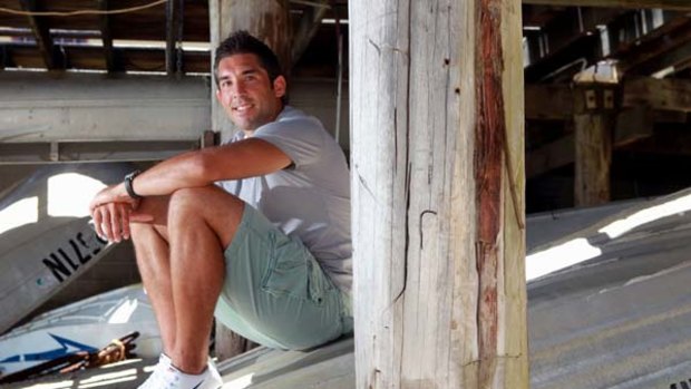 Braith's hideaway ...  Roosters captain Braith Anasta relaxes  underneath his family's  restaurant, the Boatshed, in La Perouse. He plans to devote more time to it after football.