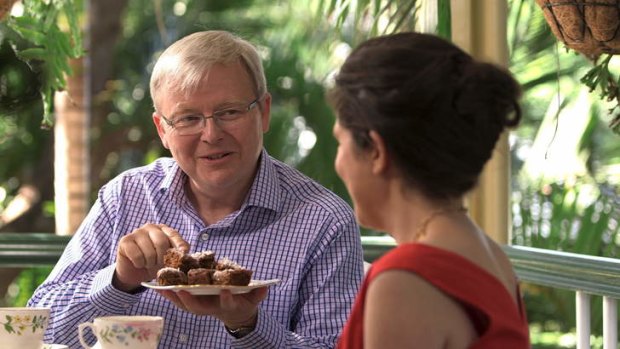 Kevin Rudd and Annabel Crabb get down to business.