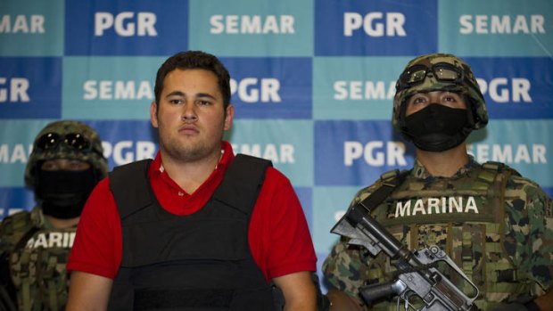 Mexican marines arrested Jesus Alfredo Guzman Salazar.