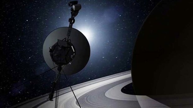This artist's rendering provided by NASA shows the Voyager spacecraft.