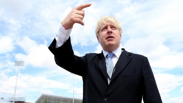 Excited ... Mayor of London Boris Johnson.