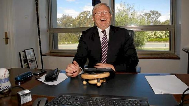 Kevin Rudd at Parliament House on Thursday.