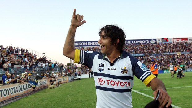 Saying farewell: Johnathan Thurston to rugby! Let's hope not.