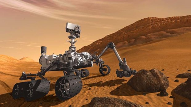 Life on mars ... an artist's rendition of the rover Curiosity.