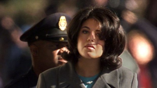 Former White House intern Monica Lewinsky in 1998. Hillary Clinton called her a "narcissistic loony toon".