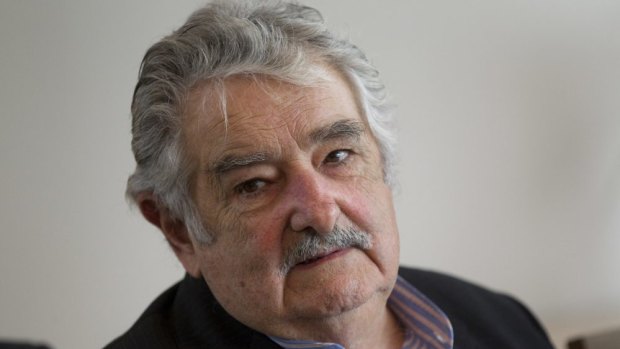 Angry ... Uruguay's President Jose Mujica called FIFA bosses 'sons of bitches' for implementing the nine-match, four-month ban on Luis Suarez. 