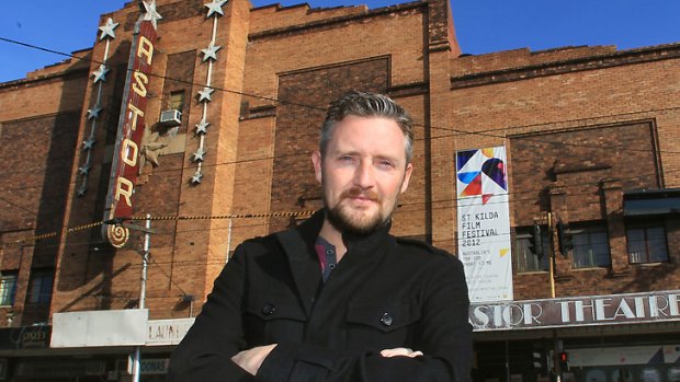 Actor Stephen Curry outside the Astor theatre.