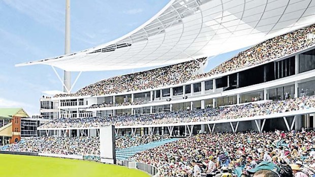 From the inside ... an artist's impression of the SCG redevelopment.