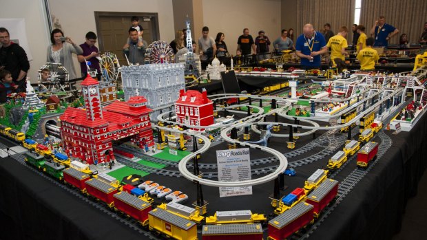 "Light" rail was everywhere at the  6th annual Brick Expo at the Hellenic Club at Woden.