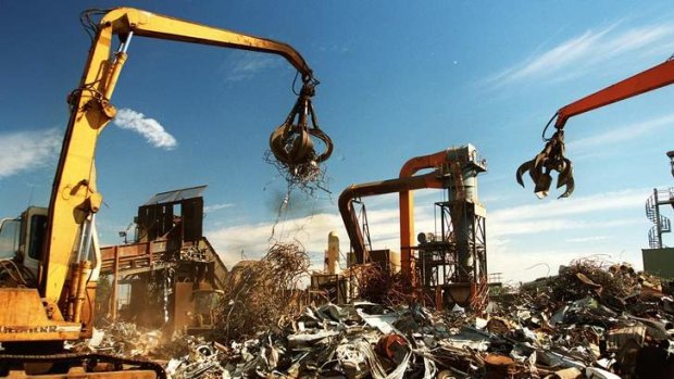 Scrap metal recycler Sims Metal is forecasting a 63 per cent drop in earnings.