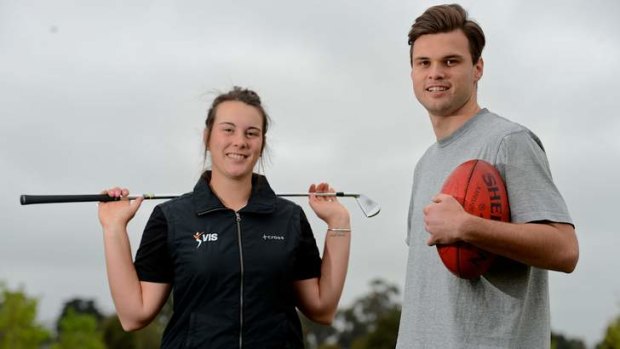 Family act: Ben Lennon with sister Grace.