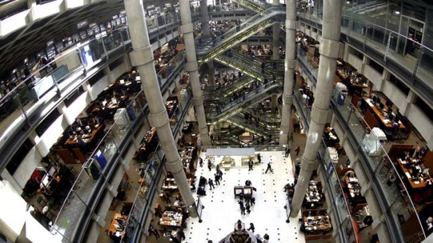 Lloyd's headquarters in London ... the insurer paid out $1.07 for every $1 it took in premiums last year.