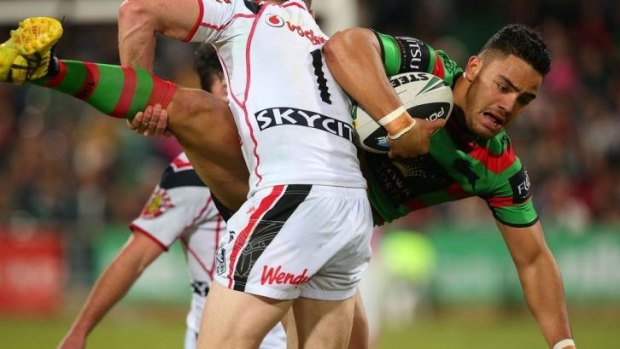 Brave Bunny: Dylan Walker played on, despite breaking his thumb during the Warriors clash.