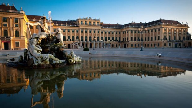 The Schonbrunn Palace.