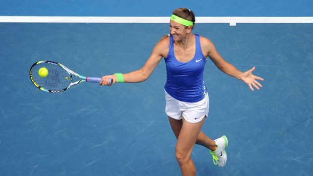 Street-wise &#8230; Victoria Azarenka's unconventional approach to a match is working.