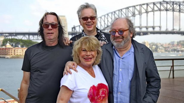 Hal Willner, far left, at the 2009 Sydney Festival with Rogues Gallery performers Todd Rundgren, Marianne Faithfull and Tim Robbins.