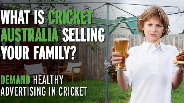There are demands for healthy advertising in cricket.