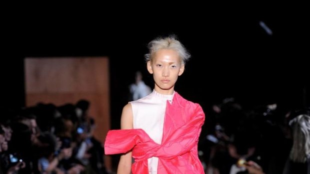 Fuschia was a colour highlight of Kym Ellery's latest collection unveiled in Paris.  