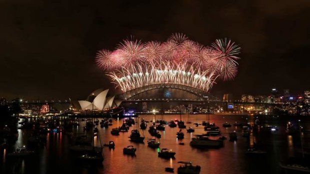 Midnight show: Sydney's New Year's Eve fireworks.