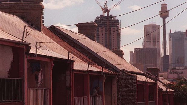 Making way for progress: Eveleigh Street in 1996.