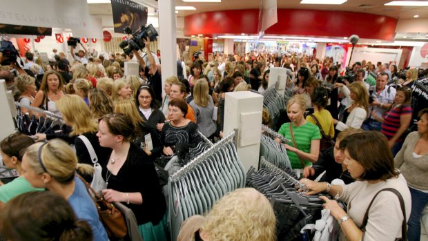 Crowds flocked to Target stores to snap up the collaboration with Stella McCartney, in 2007.