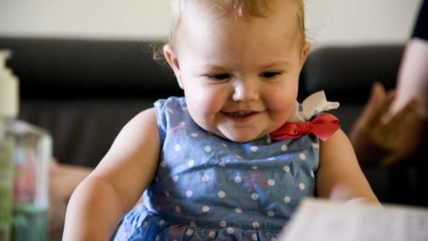 19-month-old Allie Matthews had a liver transplant last year that saved her life.