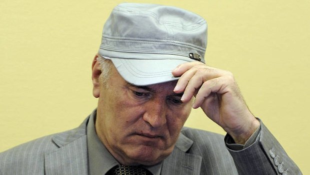 Ratko Mladic suffered paralysis during his war crimes trial.