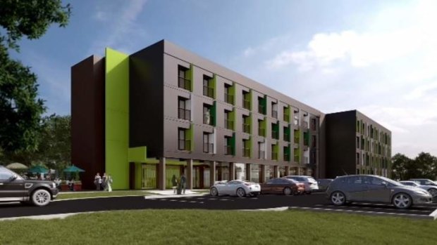 Bendigo studio hotel: An artist's impression of the completed project.
