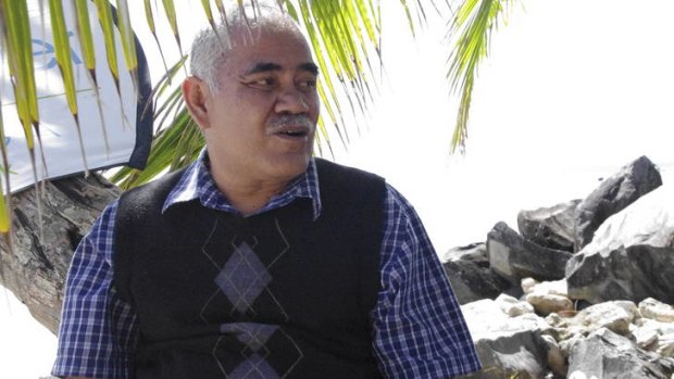 Bemused &#8230; the Tuvalu Prime Minister, Willy Telavi.