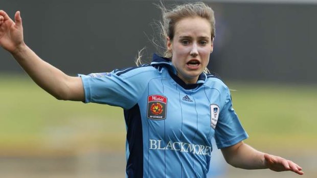 Code of choice: Ellyse Perry will play for Sydney FC this weekend.