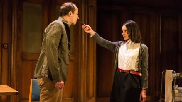 Matthew Spencer and Janine Harouni in Headlong's production of George Orwell's 1984.
