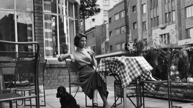 High Society ... Diana Fuller at the Rex Hotel in the Cross in 1954.