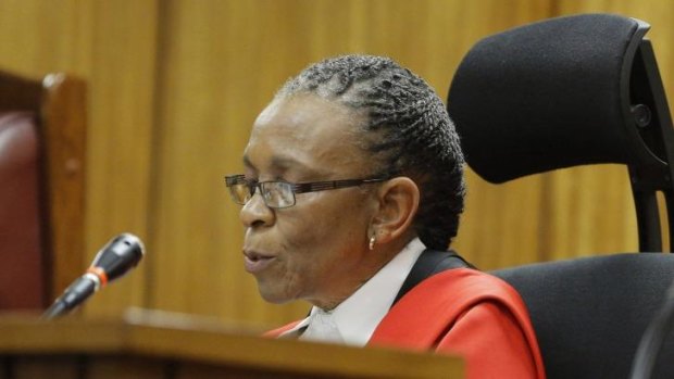 Deciding sentence: Judge Thokozile Masipa.