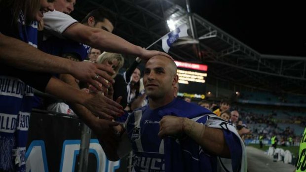 Man of the people: Hazem El Masri meeting fans after a match in 2009.
