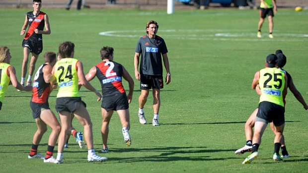 Coaching confusion: James Hird's message on the Dons' recent trials is mixed.