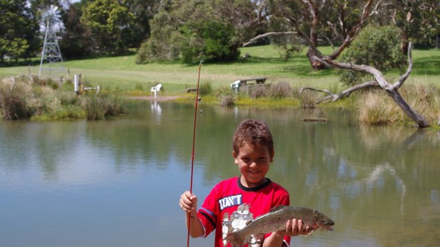 Catch your own lunch: Fish for trout at the village of Rhyll on Phillip Island.