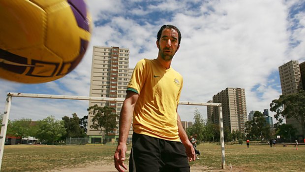 Set to play goal for Australia in the Homeless World Cup  is former Iranian refugee Enso Neghad - known to his teammates as Ferrari because, in Iranian, the word means escapee.