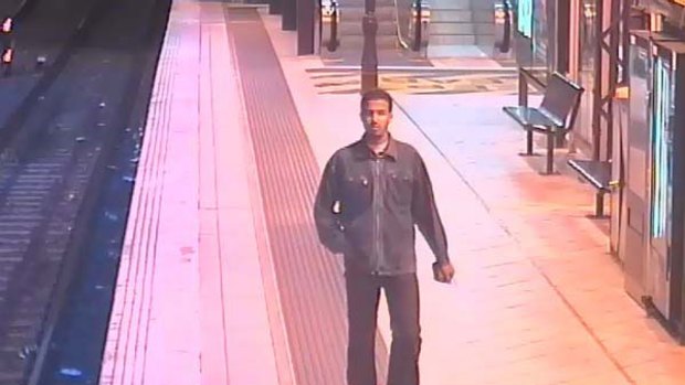 CCTV footage of a man police want to speak to in relation to the indecent assault of a girl at Flinders Street Station.