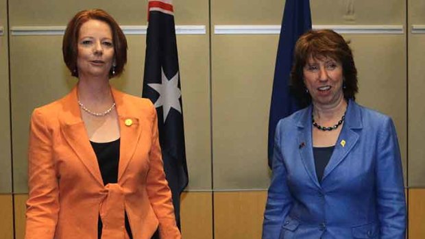 Prime Minister Julia Gillard met with Catherine Ashton Vice President of the European Commission.