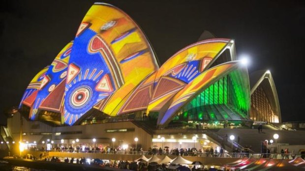 Cutting edge: The Sydney Opera House during Sydney's Vivid festival.