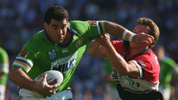 Mal Meninga, seen here during his playing days for Canberra, is in line to be the next Immortal.