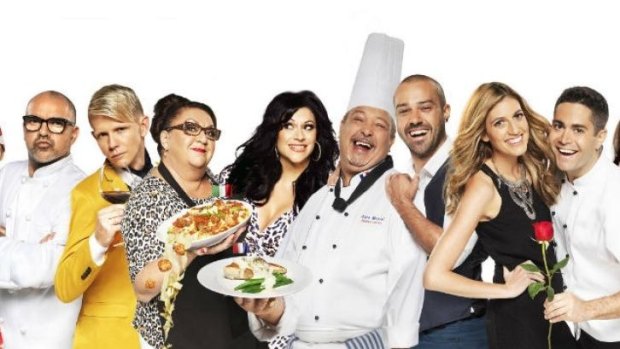 Some of the restaurateur contestants on Channel Nine's <i>The Hotplate</i>.