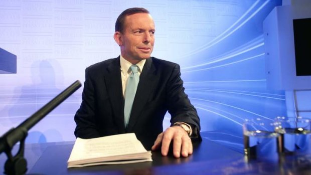 Tony Abbott addresses the National Press Club of Australia.