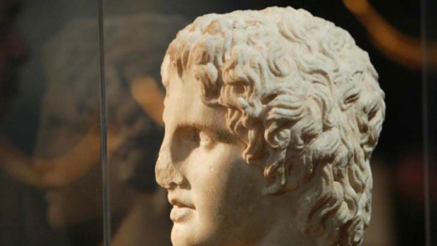A bust of Alexander the Great.